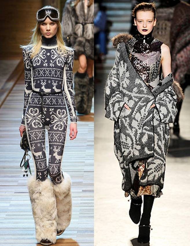 Скандинавский теплый тренд от Dolce & Gabbana и Missoni Осень/Зима 2010-2011 RTW